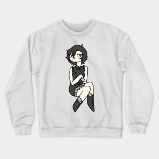 Xion KH3 Ending Outfit Chibi Sticker, Pin, + Others Crewneck Sweatshirt